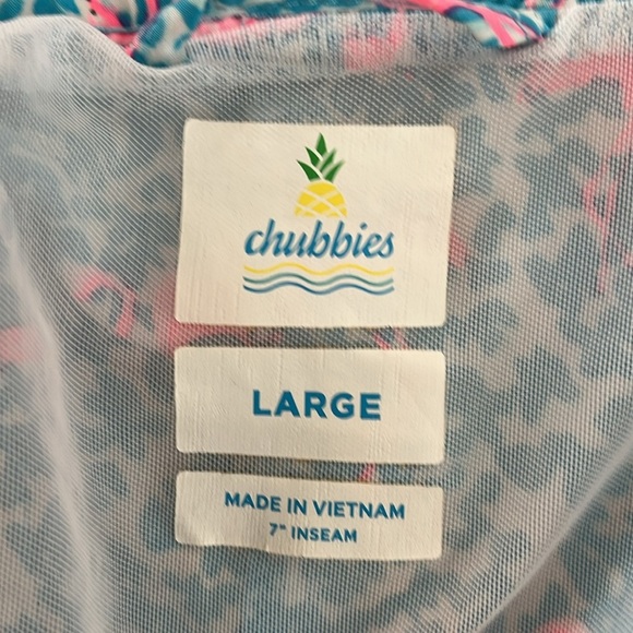 CHUBBIES domingos are for flamingos 7inch board shorts size L - Picture 4 of 6